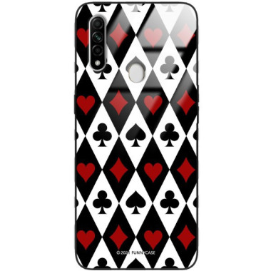 Etui Oppo A8 / A31 2020, ST_QUEEN-OF-CARDS-206 Wzory - FunnyCase