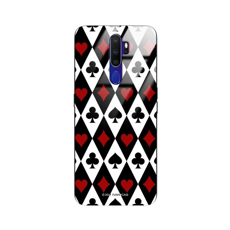 Etui Oppo A9 2020, ST_QUEEN-OF-CARDS-206 Wzory - FunnyCase