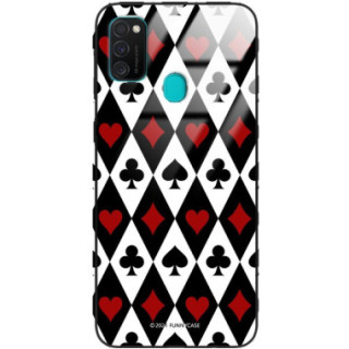 Etui Samsung GALAXY M21, ST_QUEEN-OF-CARDS-206 Wzory - FunnyCase