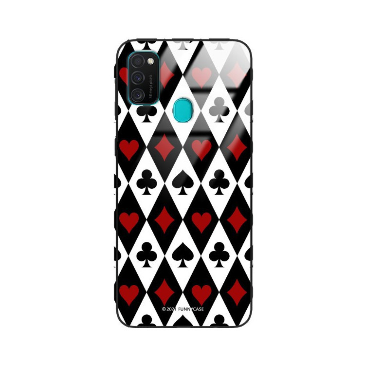 Etui Samsung GALAXY M21, ST_QUEEN-OF-CARDS-206 Wzory - FunnyCase