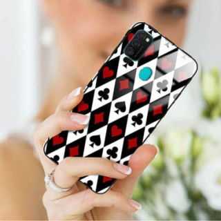 Etui Samsung GALAXY M21, ST_QUEEN-OF-CARDS-206 Wzory - FunnyCase