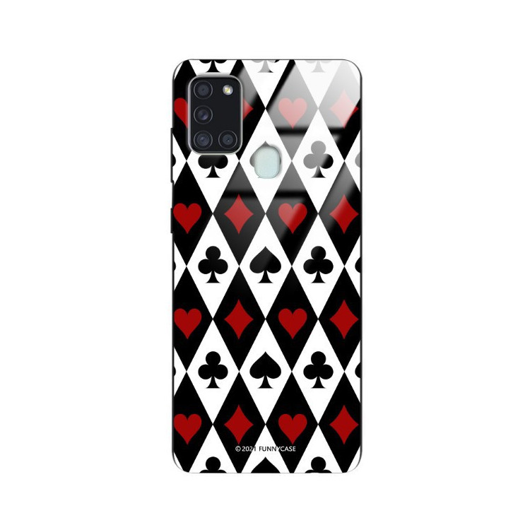 Etui Samsung GALAXY A21S, ST_QUEEN-OF-CARDS-206 Wzory - FunnyCase