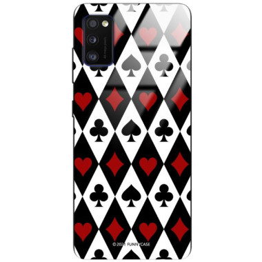 Etui Samsung GALAXY A41, ST_QUEEN-OF-CARDS-206 Wzory - FunnyCase