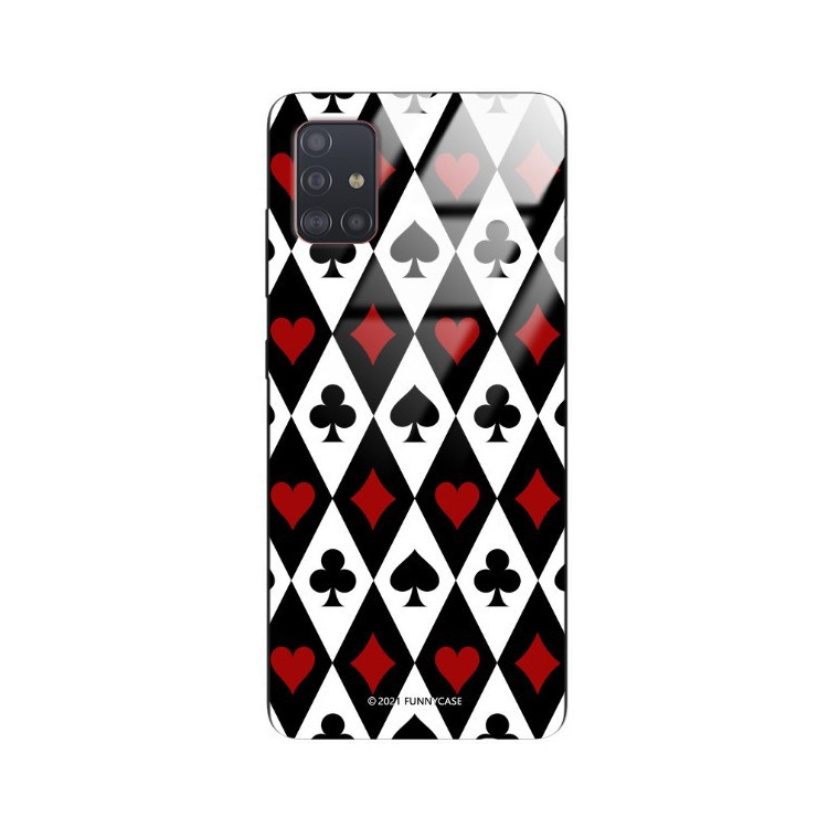 Etui Samsung GALAXY A51, ST_QUEEN-OF-CARDS-206 Wzory - FunnyCase