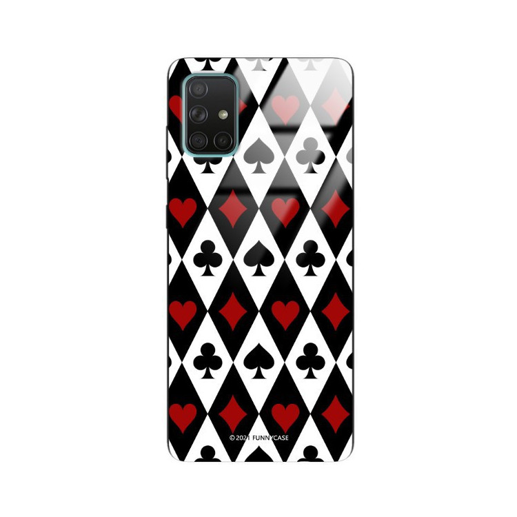 Etui Samsung GALAXY A71, ST_QUEEN-OF-CARDS-206 Wzory - FunnyCase