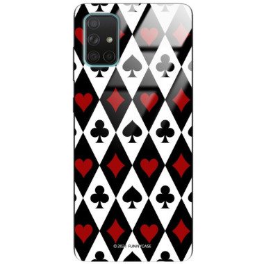 Etui Samsung GALAXY A71, ST_QUEEN-OF-CARDS-206 Wzory - FunnyCase