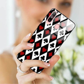 Etui Samsung GALAXY A60, ST_QUEEN-OF-CARDS-206 Wzory - FunnyCase