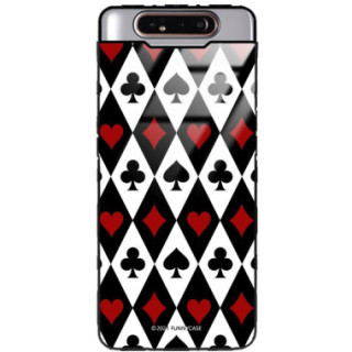 Etui Samsung GALAXY A80, ST_QUEEN-OF-CARDS-206 Wzory - FunnyCase