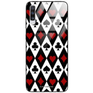 Etui Samsung GALAXY A70, ST_QUEEN-OF-CARDS-206 Wzory - FunnyCase