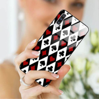 Etui Samsung GALAXY A70, ST_QUEEN-OF-CARDS-206 Wzory - FunnyCase