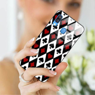 Etui Samsung GALAXY A40, ST_QUEEN-OF-CARDS-206 Wzory - FunnyCase