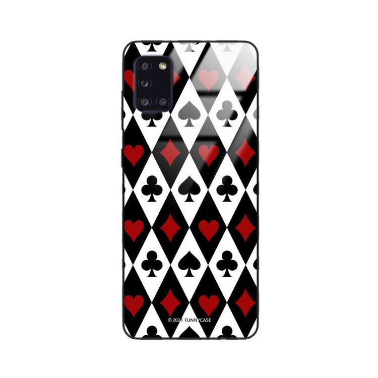 Etui Samsung GALAXY A31, ST_QUEEN-OF-CARDS-206 Wzory - FunnyCase