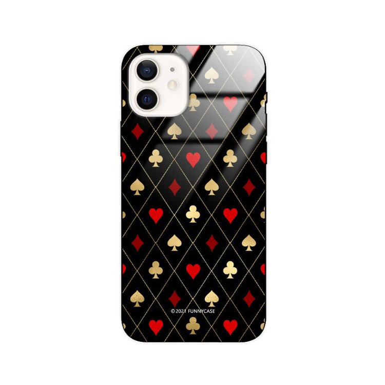 Etui Apple IPHONE 12 / 12 PRO, ST_QUEEN-OF-CARDS-207 Wzory - FunnyCase