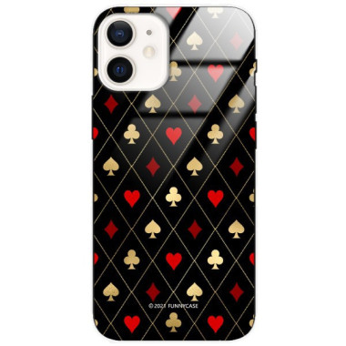 Etui Apple IPHONE 12 MINI, ST_QUEEN-OF-CARDS-207 Wzory - FunnyCase