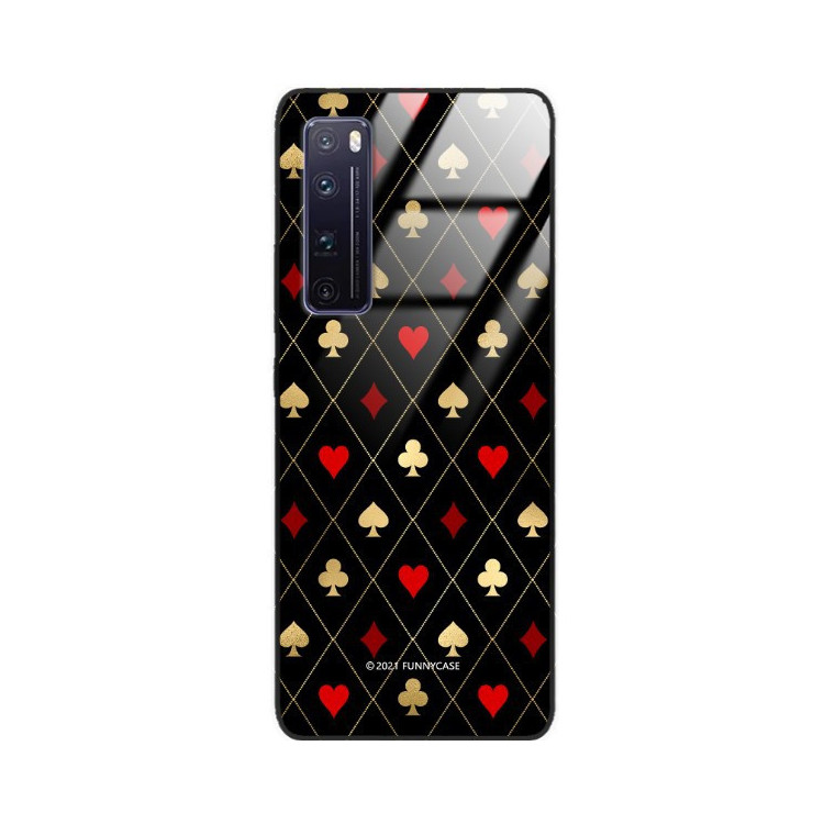 Etui Huawei NOVA 7 PRO, ST_QUEEN-OF-CARDS-207 Wzory - FunnyCase