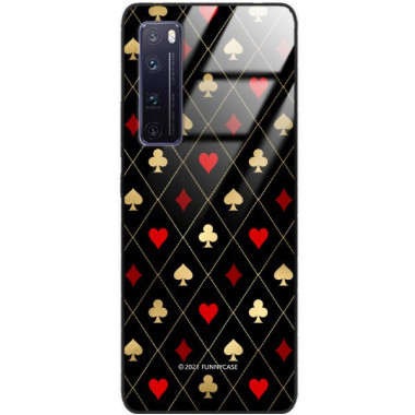 Etui Huawei NOVA 7 PRO, ST_QUEEN-OF-CARDS-207 Wzory - FunnyCase
