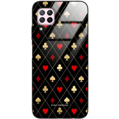 Etui Huawei P40 LITE, ST_QUEEN-OF-CARDS-207 Wzory - FunnyCase