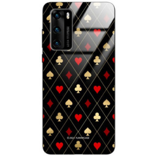 Etui Huawei P40, ST_QUEEN-OF-CARDS-207 Wzory - FunnyCase