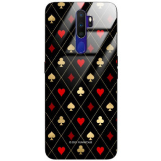 Etui Oppo A9 2020, ST_QUEEN-OF-CARDS-207 Wzory - FunnyCase