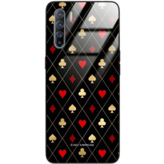 Etui Oppo A91 / RENO 3, ST_QUEEN-OF-CARDS-207 Wzory - FunnyCase