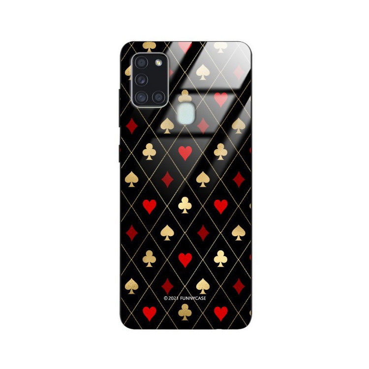 Etui Samsung GALAXY A21S, ST_QUEEN-OF-CARDS-207 Wzory - FunnyCase