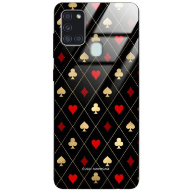 Etui Samsung GALAXY A21S, ST_QUEEN-OF-CARDS-207 Wzory - FunnyCase