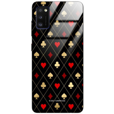 Etui Samsung GALAXY A41, ST_QUEEN-OF-CARDS-207 Wzory - FunnyCase