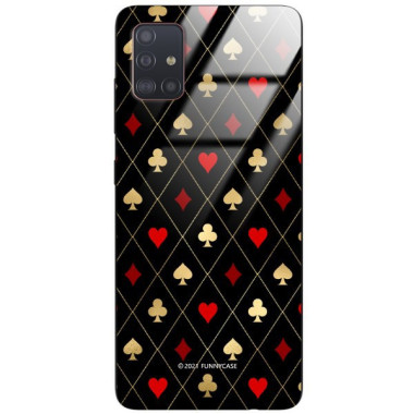 Etui Samsung GALAXY A51, ST_QUEEN-OF-CARDS-207 Wzory - FunnyCase