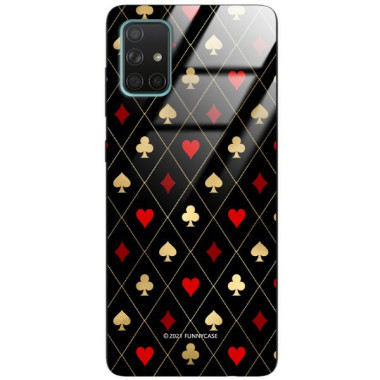 Etui Samsung GALAXY A71, ST_QUEEN-OF-CARDS-207 Wzory - FunnyCase