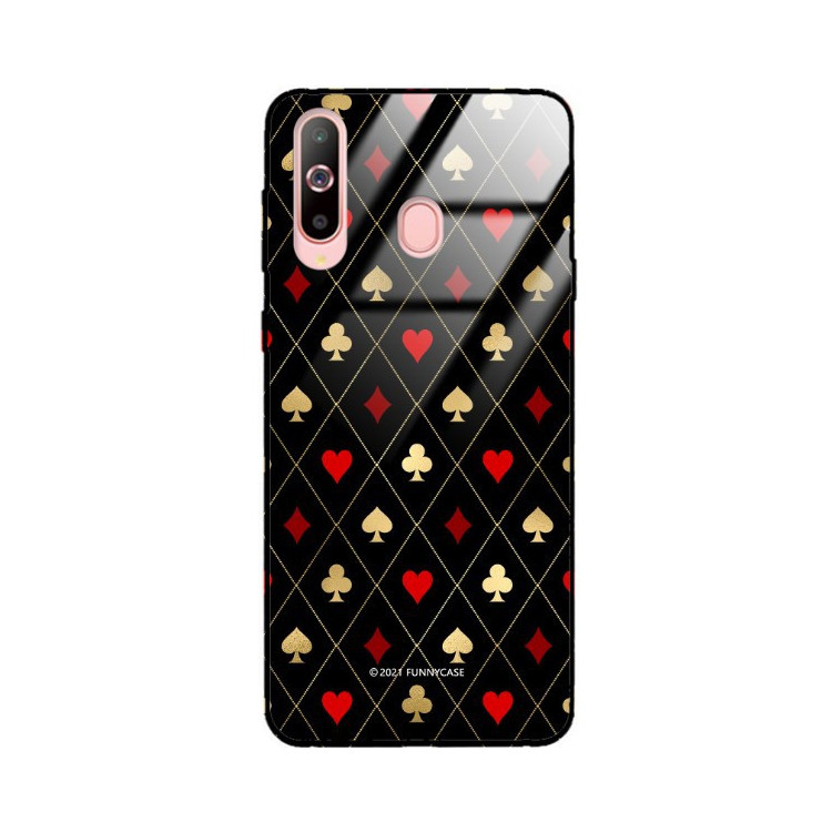 Etui Samsung GALAXY A60, ST_QUEEN-OF-CARDS-207 Wzory - FunnyCase