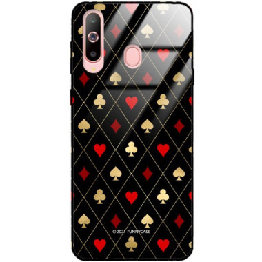 Etui Samsung GALAXY A60, ST_QUEEN-OF-CARDS-207 Wzory - FunnyCase