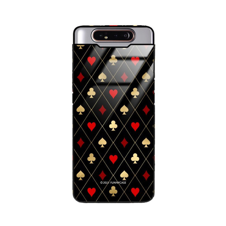 Etui Samsung GALAXY A80, ST_QUEEN-OF-CARDS-207 Wzory - FunnyCase