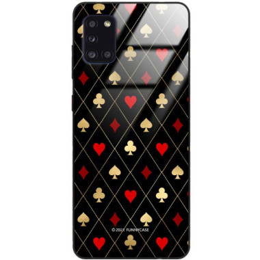 Etui Samsung GALAXY A31, ST_QUEEN-OF-CARDS-207 Wzory - FunnyCase