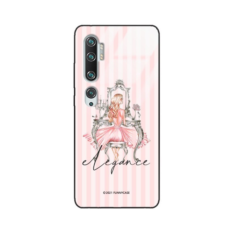 ETUI BLACK CASE GLASS NA TELEFON XIAOMI MI NOTE 10 ST_LVER-201