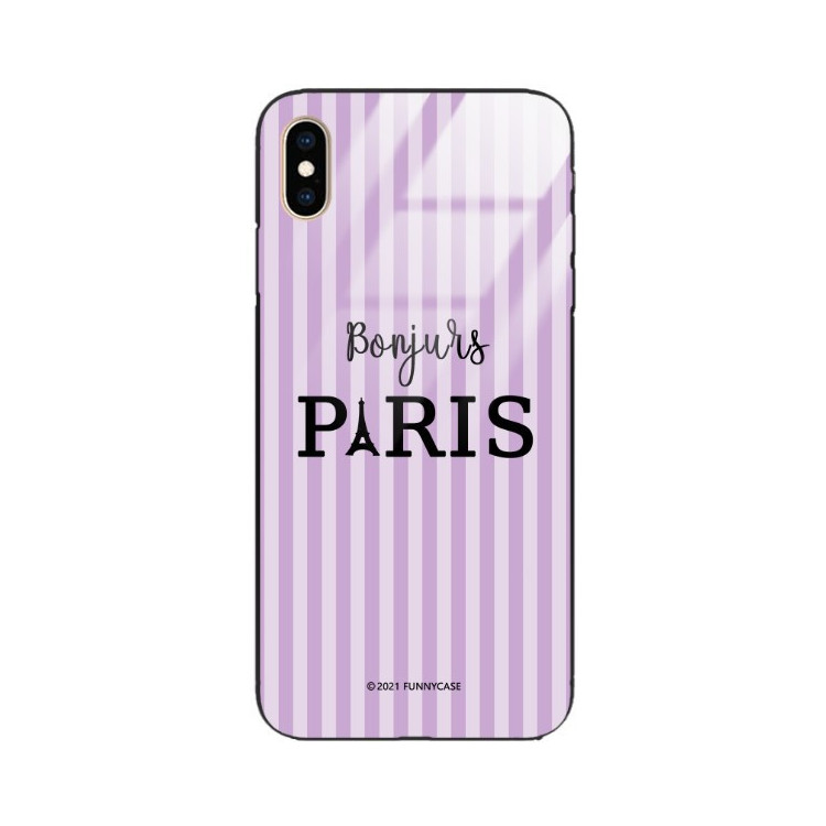 Etui Apple IPHONE XS MAX, ST_BONJOUR_PARIS-201 Wzory - FunnyCase