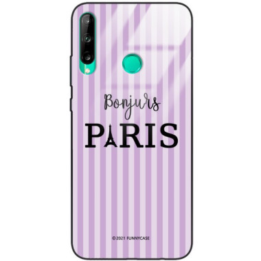 Etui Huawei P40 LITE E, ST_BONJOUR_PARIS-201 Wzory - FunnyCase