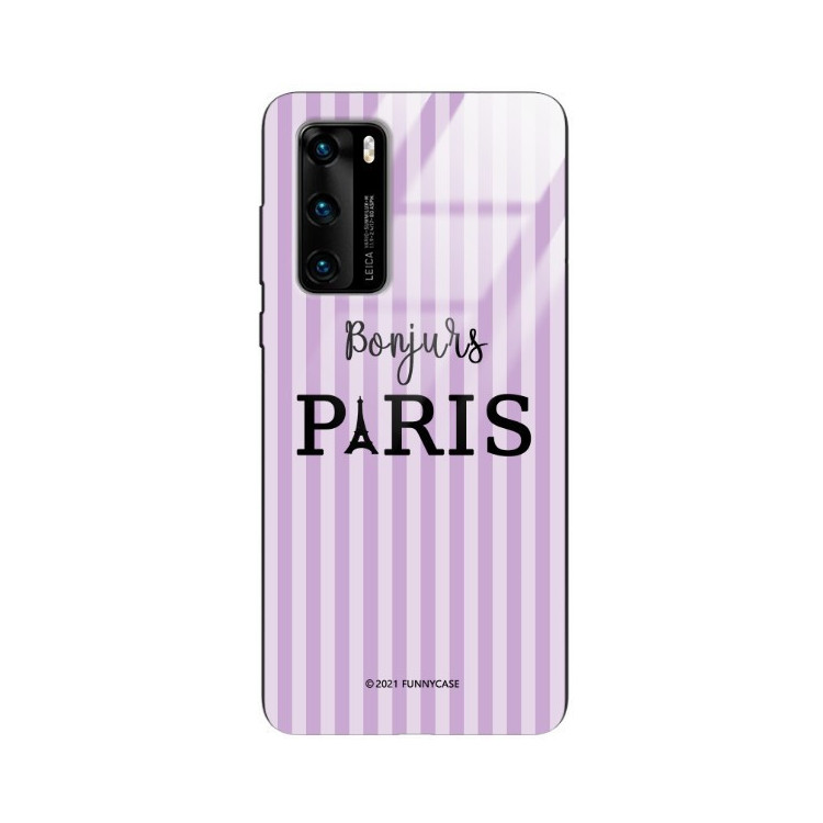 Etui Huawei P40, ST_BONJOUR_PARIS-201 Wzory - FunnyCase