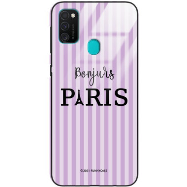 Etui Samsung GALAXY M21, ST_BONJOUR_PARIS-201 Wzory - FunnyCase