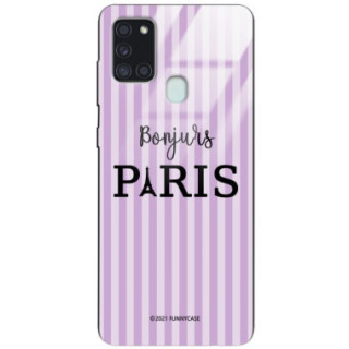 Etui Samsung GALAXY A21S, ST_BONJOUR_PARIS-201 Wzory - FunnyCase