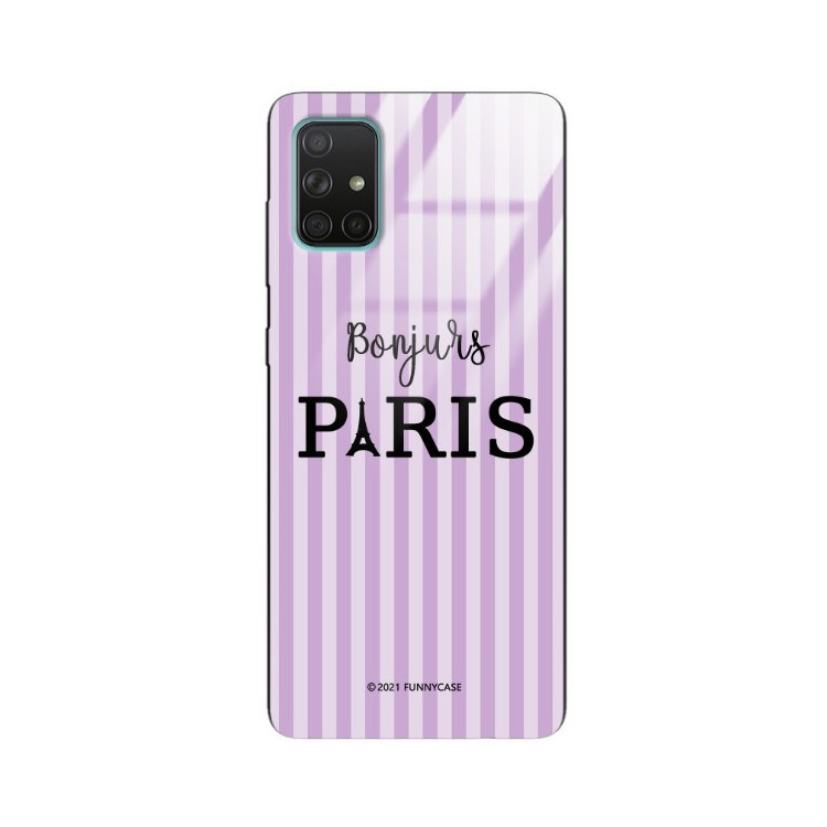 Etui Samsung GALAXY A71, ST_BONJOUR_PARIS-201 Wzory - FunnyCase