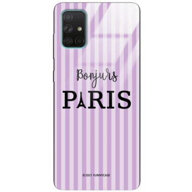 Etui Samsung GALAXY A71, ST_BONJOUR_PARIS-201 Wzory - FunnyCase