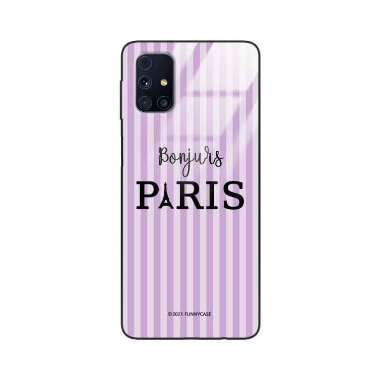 ETUI BLACK CASE GLASS NA TELEFON SAMSUNG GALAXY M31S ST_BONJOUR_PARIS-201