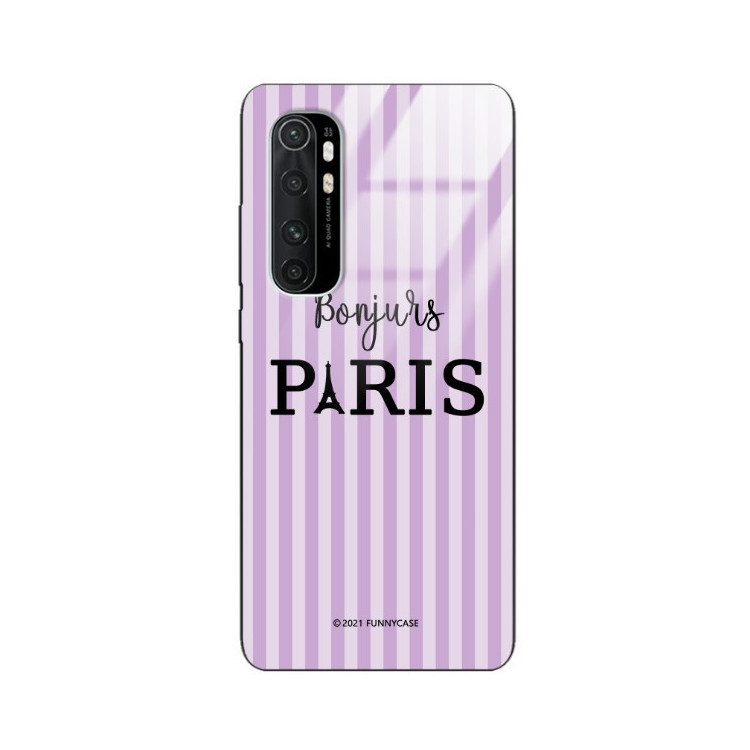 ETUI BLACK CASE GLASS NA TELEFON XIAOMI MI NOTE 10 LITE ST_BONJOUR_PARIS-201