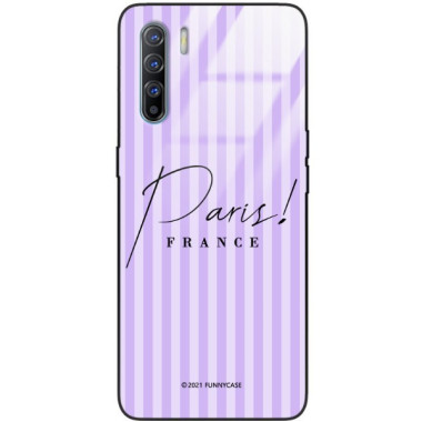 Etui Oppo A91 / RENO 3, ST_BONJOUR_PARIS-202 Wzory - FunnyCase