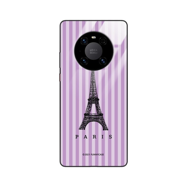 ETUI BLACK CASE GLASS NA TELEFON HUAWEI MATE 40 PRO / MATE 40 PRO PLUS ST_BONJOUR_PARIS-203