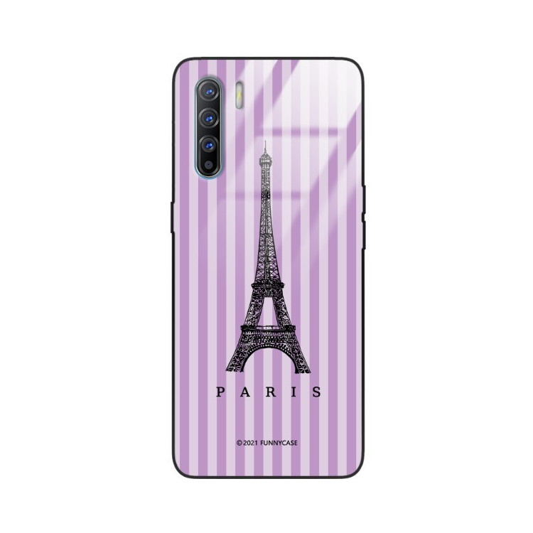 Etui Oppo A91 / RENO 3, ST_BONJOUR_PARIS-203 Wzory - FunnyCase