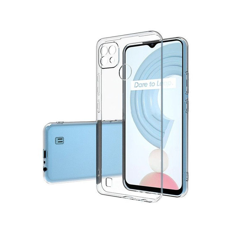 Etui Realme C21,Etui Clear 2mm-FunnyCase