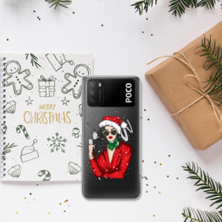 ETUI ŚWIĄTECZNE NA TELEFON XIAOMI POCO M3 / REDMI 9T / 9 POWER NOTE 9 ST_CHT-100