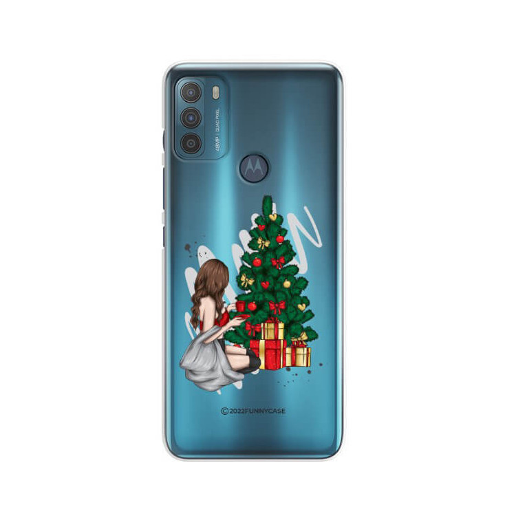 ETUI ŚWIĄTECZNE NA TELEFON MOTOROLA MOTO G50 ST_CHT-101