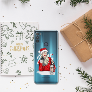 ETUI ŚWIĄTECZNE NA TELEFON MOTOROLA MOTO G50 ST_CHT-103